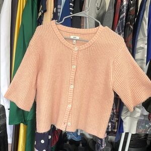 Aerie Soft Pink Knit Cardigan